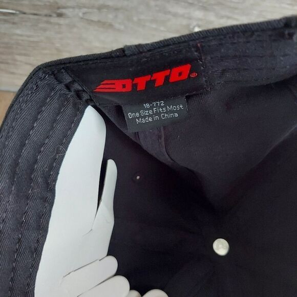 OTTO Black FireĀ š„āEmoji Curved Bill Baseball Cap Dad Hat OneāSize - Picture 6 of 6